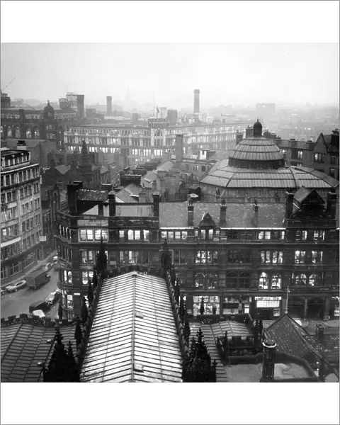 Aerial view of the Manchester Corn Exchange 1961