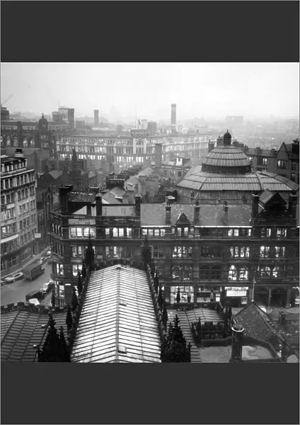 Aerial view of the Manchester Corn Exchange 1961