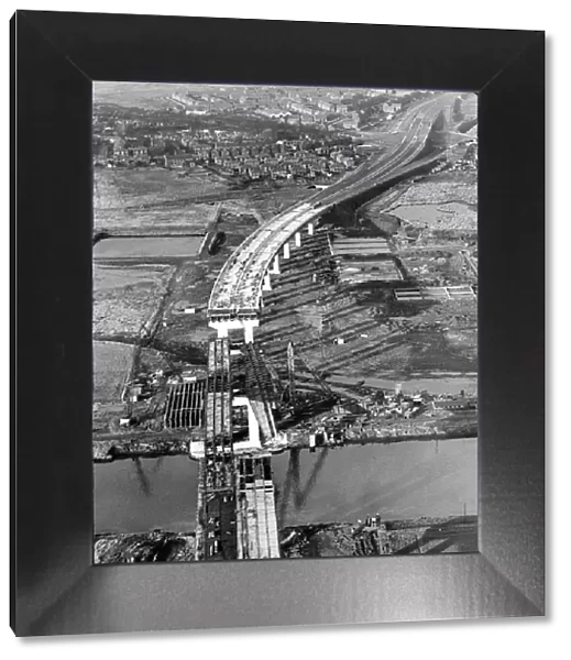 Barton Bridge in Manchester under construction 1960