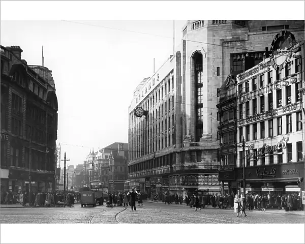 Market Street in Manchester, seen from Piccadilly 1949