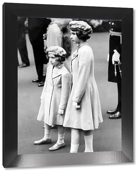 Princess Elizabeth with her sister Princess Margaret Rose in 1939