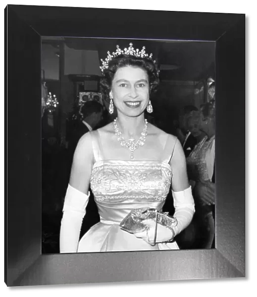 Queen Elizabeth II attending a premiere, 1961