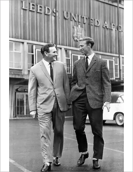 Jack Charlton with Leeds manager Don Revie 1966