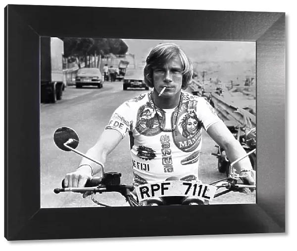 Racing driver James Hunt 1974