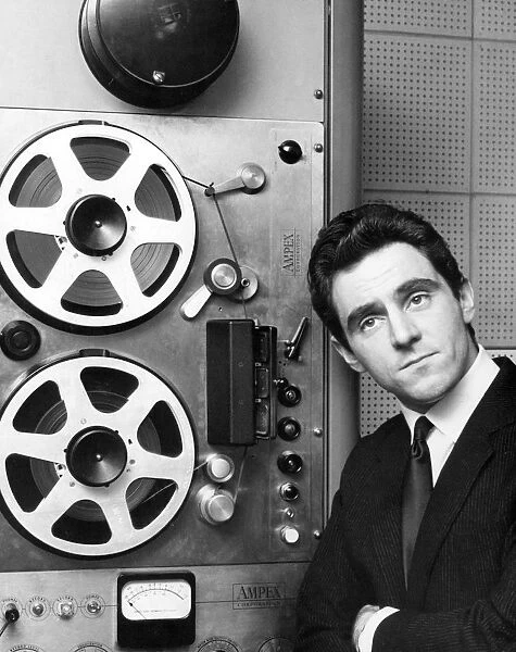 Anthony Newley in the recording studio