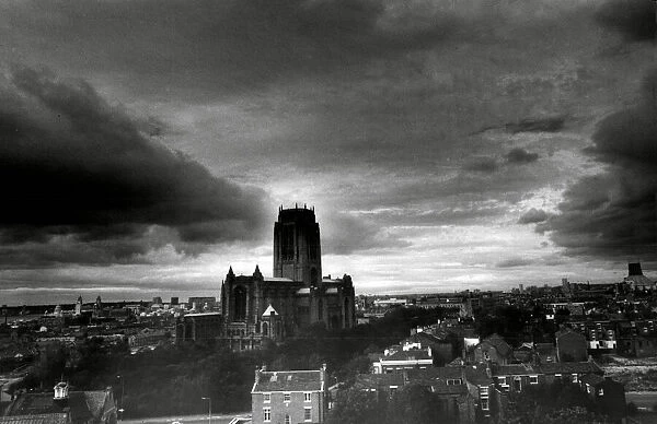Liverpool on a stormy day