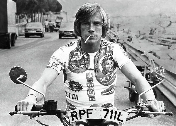 Racing driver James Hunt 1974
