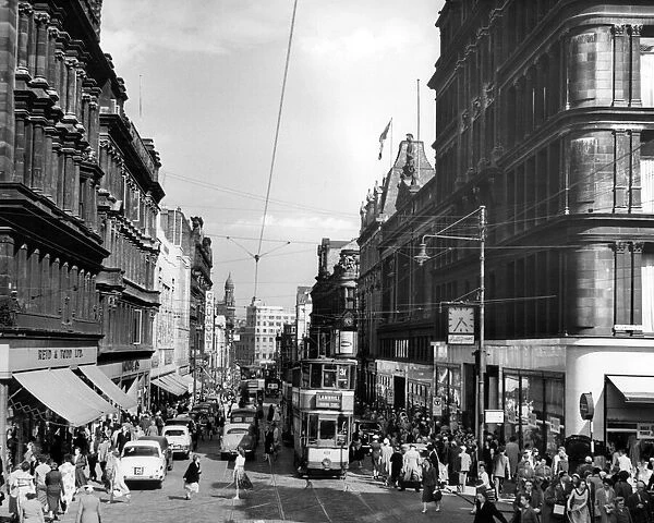 Sauchiehall Street looking east, Glasgow 25  /  06  /  1956