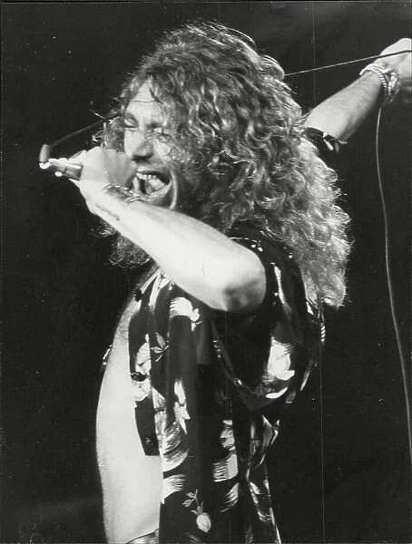 Singer Robert Plant of Led Zeppelin