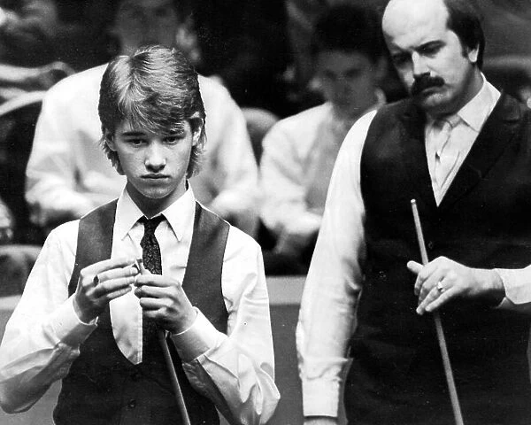 Stephen Hendry and Wille Thorne