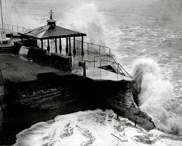 Storm at Sandgate, Kent 1949
