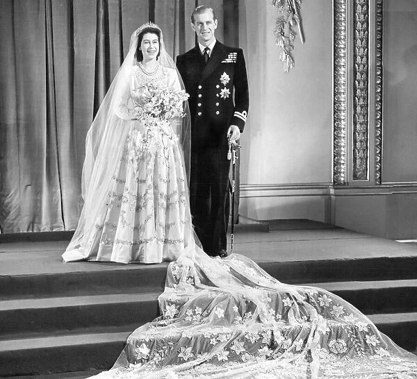 Wedding of the Princess Elizabeth and Prince Philip on 20th Nov 1947