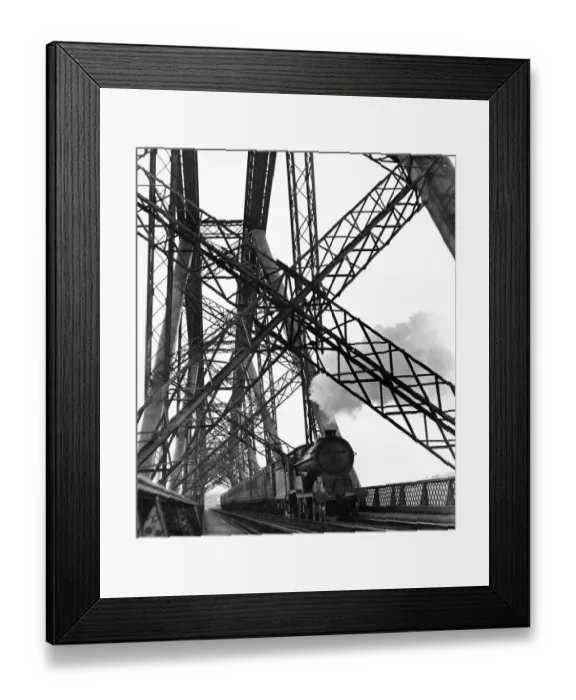 Framed Print : Steam on the Forth Rail Bridge
