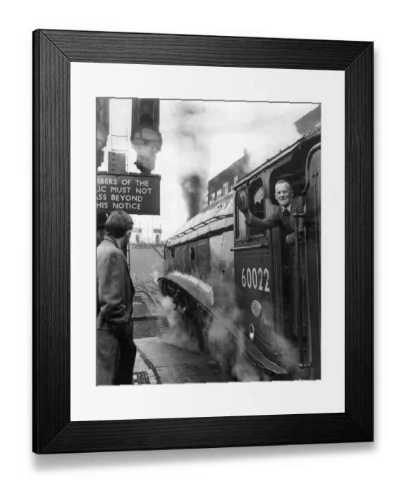 Framed Print : On the footplate of the Mallard Framed Print : On the footplate of the Mallard