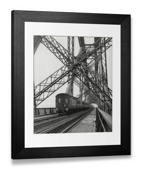 Framed Print : Crossing the Forth Rail Bridge