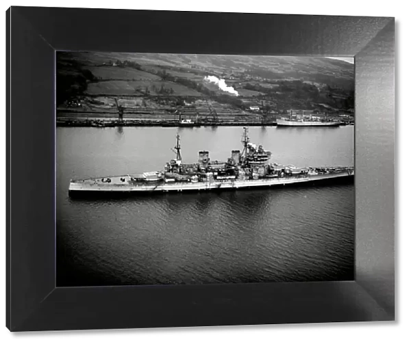 HMS King George V, Royal Navy Battleship at Gareloch