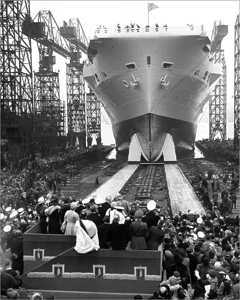 Launching the HMS Ark Royal