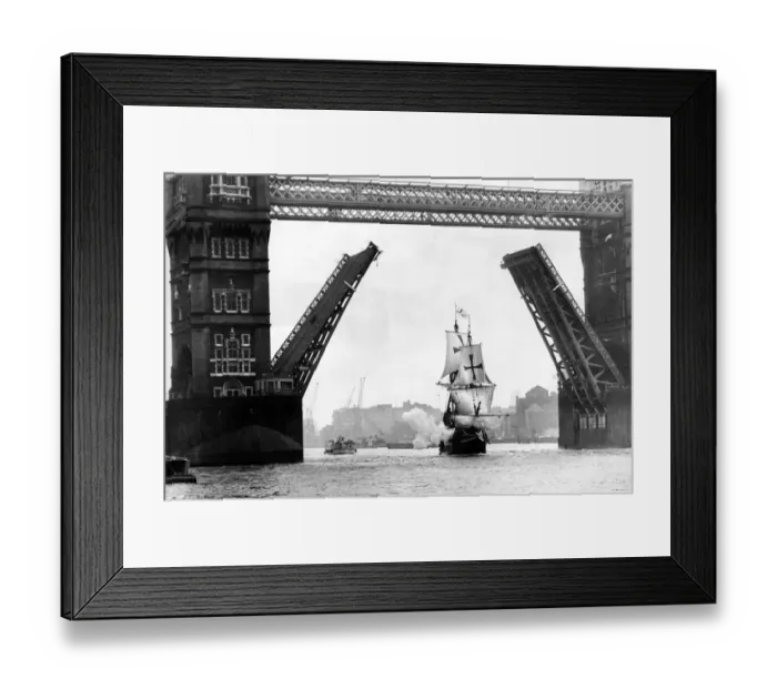 Framed Print : The Golden Hind at Tower Bridge