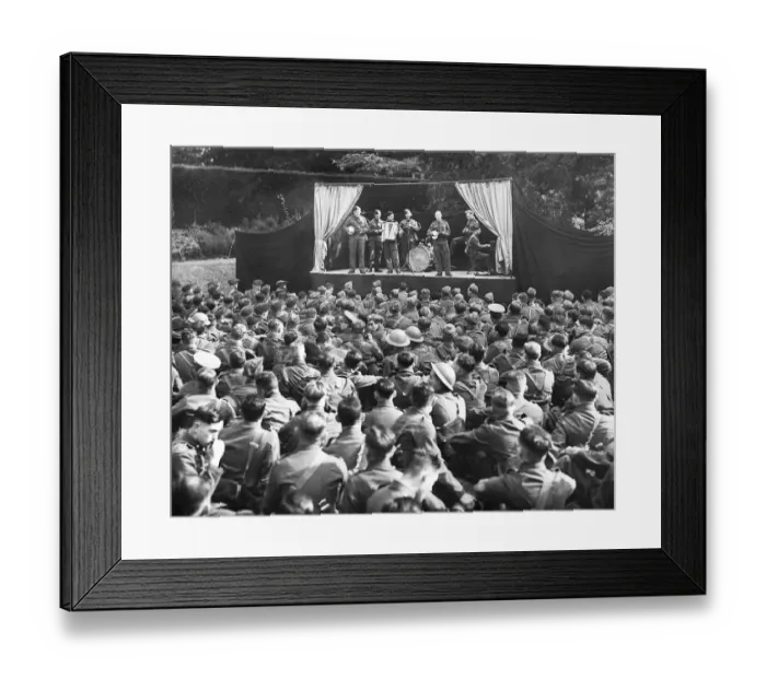 Framed Print : Entertaining the troops Framed Print : Entertaining the troops
