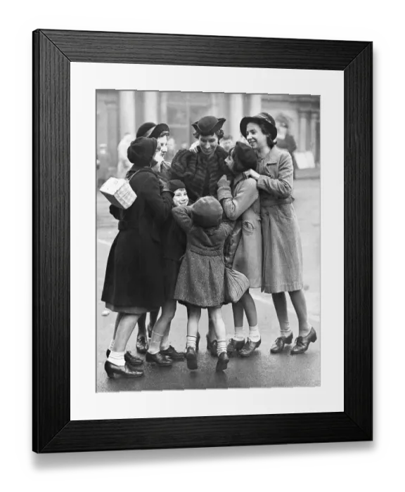 Framed Print : All together again