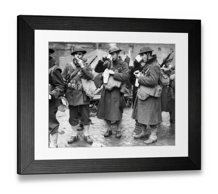 Framed Print : Refreshments after landing Framed Print : Refreshments after landing