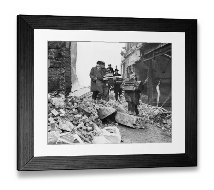 Framed Print : Rescuing books of records Framed Print : Rescuing books of records