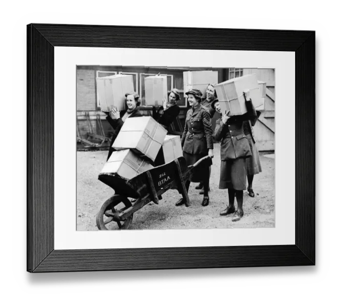 Framed Print : Army comforts depot in Reading Framed Print : Army comforts depot in Reading