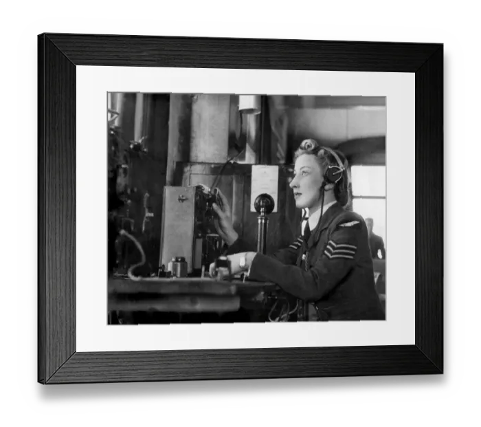 Framed Print : A radio operator at work Framed Print : A radio operator at work