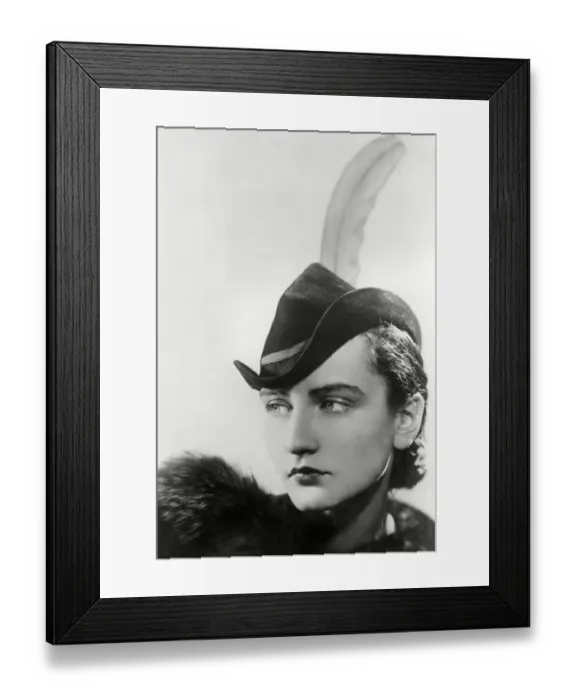Framed Print : Thirties hat style Framed Print : Thirties hat style