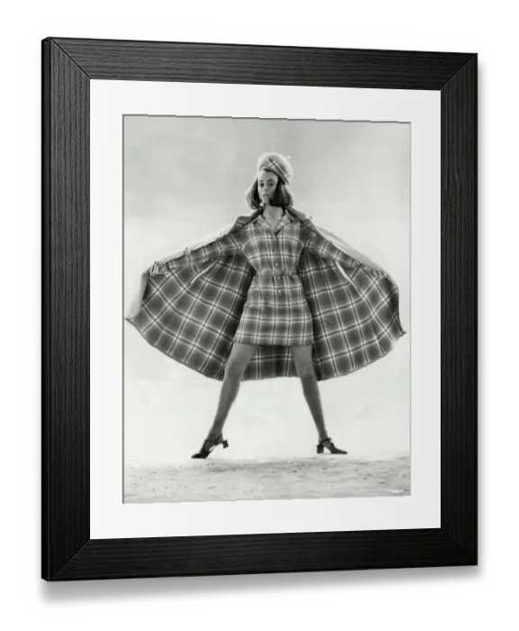 Framed Print : Model Susan Shaw wearing a cape Framed Print : Model Susan Shaw wearing a cape