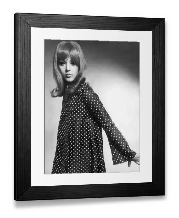 Framed Print : Barbara Neil, fashion model