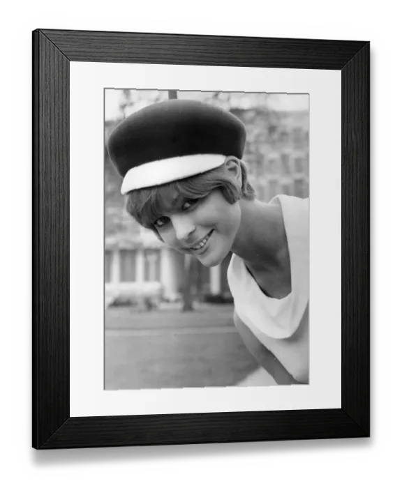 Framed Print : Sixties beret Framed Print : Sixties beret