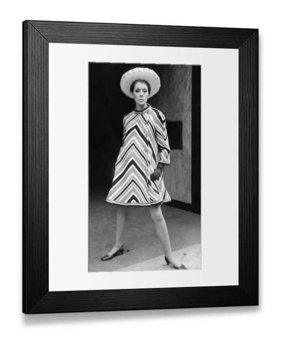 Framed Print : Striped sixties style Framed Print : Striped sixties style