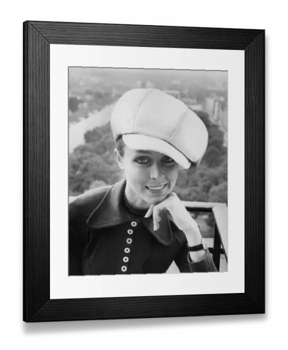 Framed Print : Seventies hat fashion