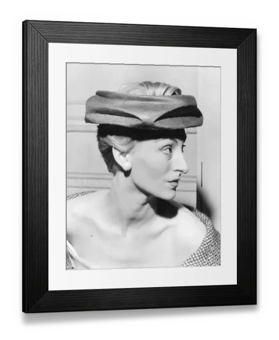 Framed Print : Stylish fifties hat Framed Print : Stylish fifties hat