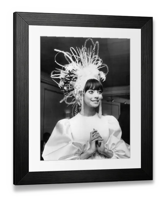 Framed Print : Extravagant sixties hat fashion Framed Print : Extravagant sixties hat fashion