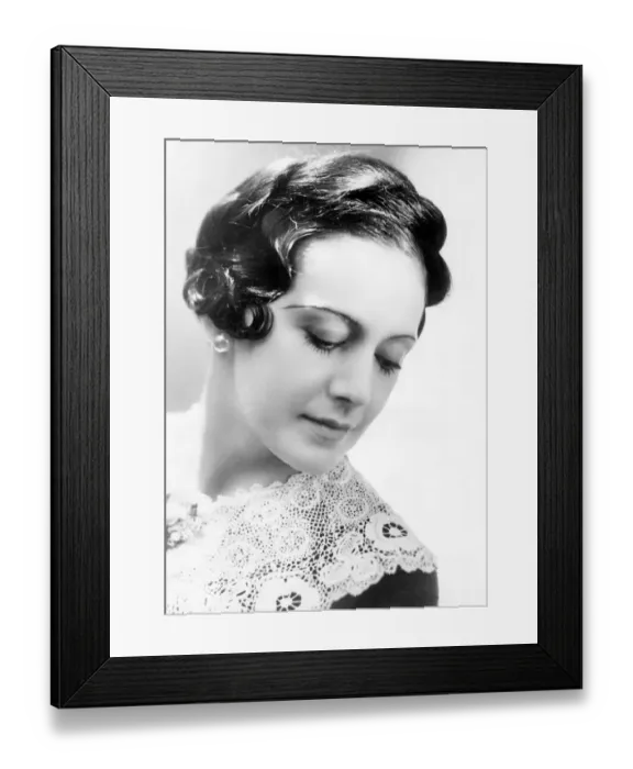 Framed Print : Thirties hairstyle Framed Print : Thirties hairstyle