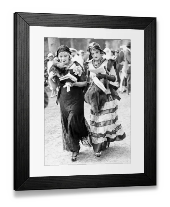 Framed Print : Two fashionable ladies, 1931 Framed Print : Two fashionable ladies, 1931