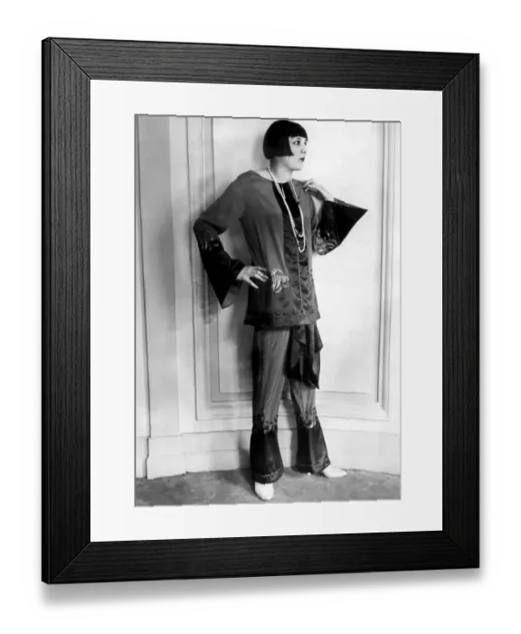 Framed Print : Twenties silk pyjamas Framed Print : Twenties silk pyjamas