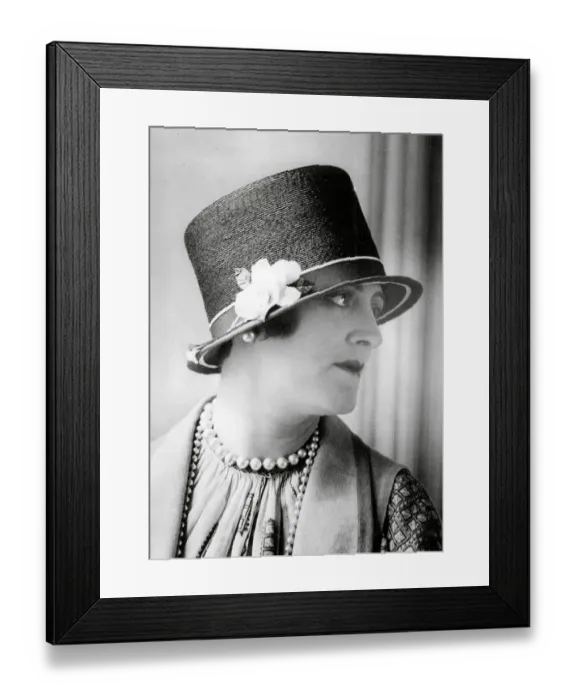 Framed Print : Twenties straw hat Framed Print : Twenties straw hat