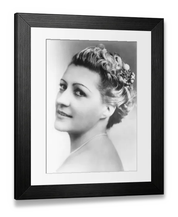 Framed Print : Hair style, 1937 Framed Print : Hair style, 1937