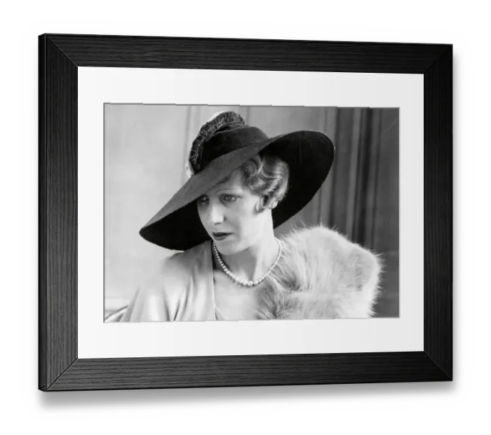 Framed Print : Large 1930s hat Framed Print : Large 1930s hat