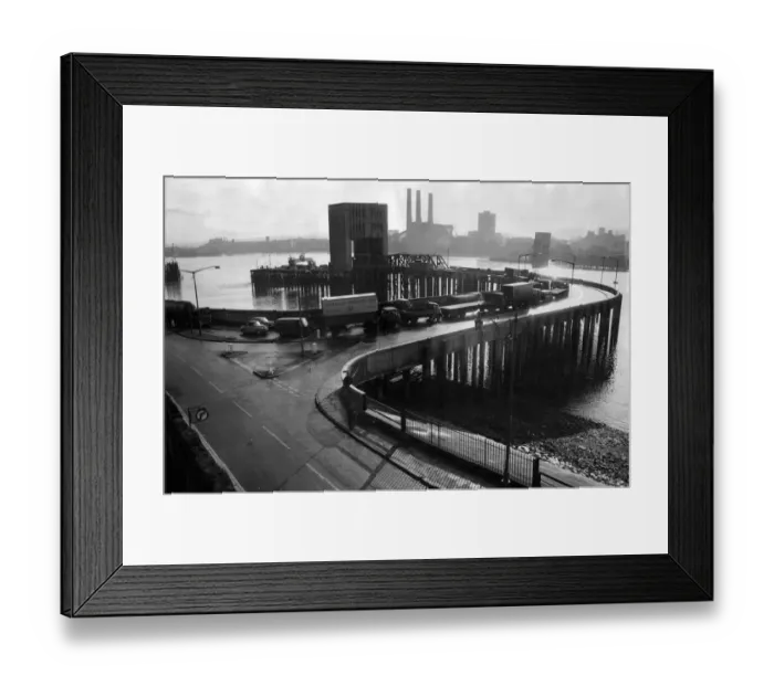 Framed Print : Woolwich Ferry Pier 1968 Framed Print : Woolwich Ferry Pier 1968