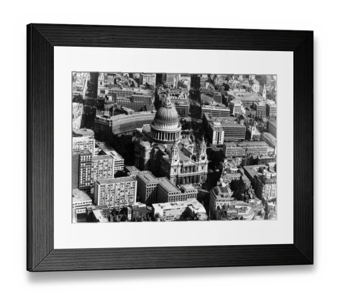 Framed Print : Aerial St Pauls Framed Print : Aerial St Pauls