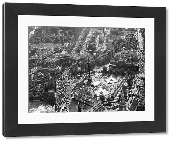 Trafalgar Square, aerial view