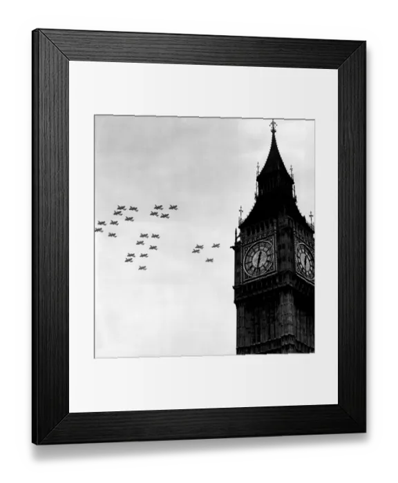 Framed Print : RAF Battle Of Britain Anniversary fly past, Big Ben London, 1953 Framed Print : RAF Battle Of Britain Anniversary fly past, Big Ben London, 1953
