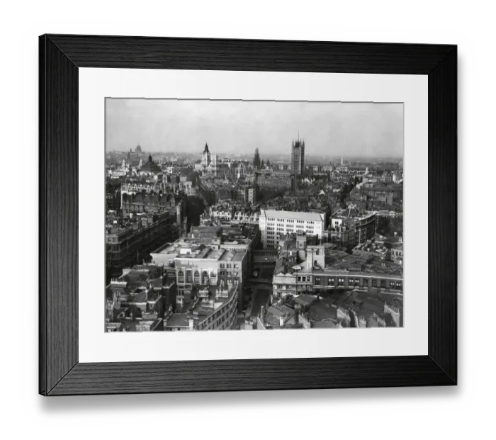 Framed Print : Aerial view of London Framed Print : Aerial view of London