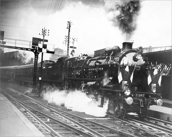 High speed French steam train