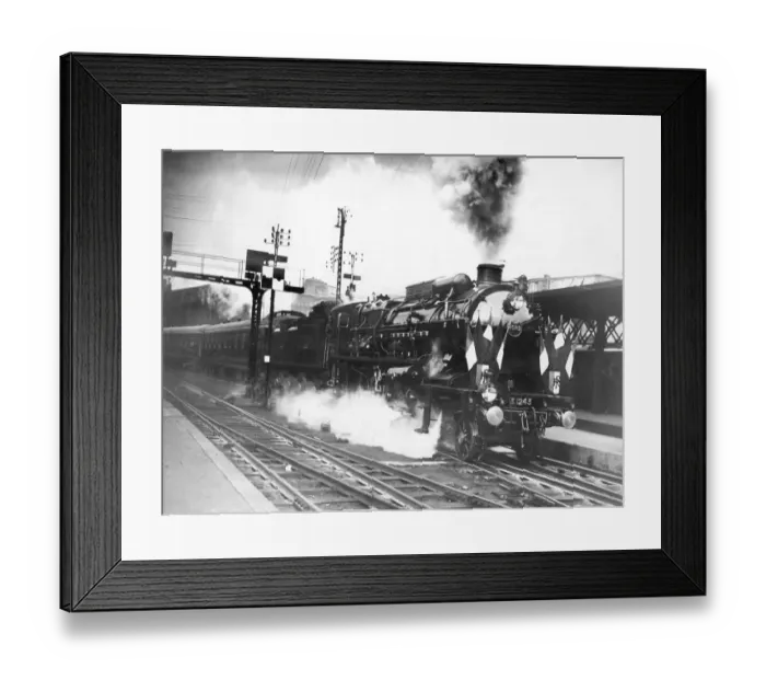 Framed Print : High speed French steam train Framed Print : High speed French steam train