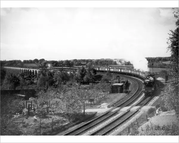 The Queen of Scots train passing near Harrogate